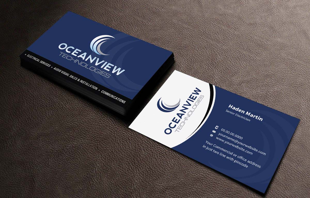 Business Card Design by INDIAN_Ashok for Oceanview Technologies | Design #6641389