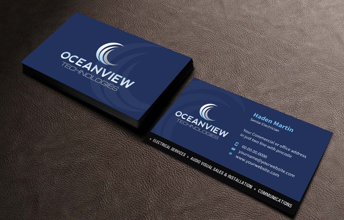 Visitenkarten-Design von INDIAN_Ashok für Oceanview Technologies | Design #6641392