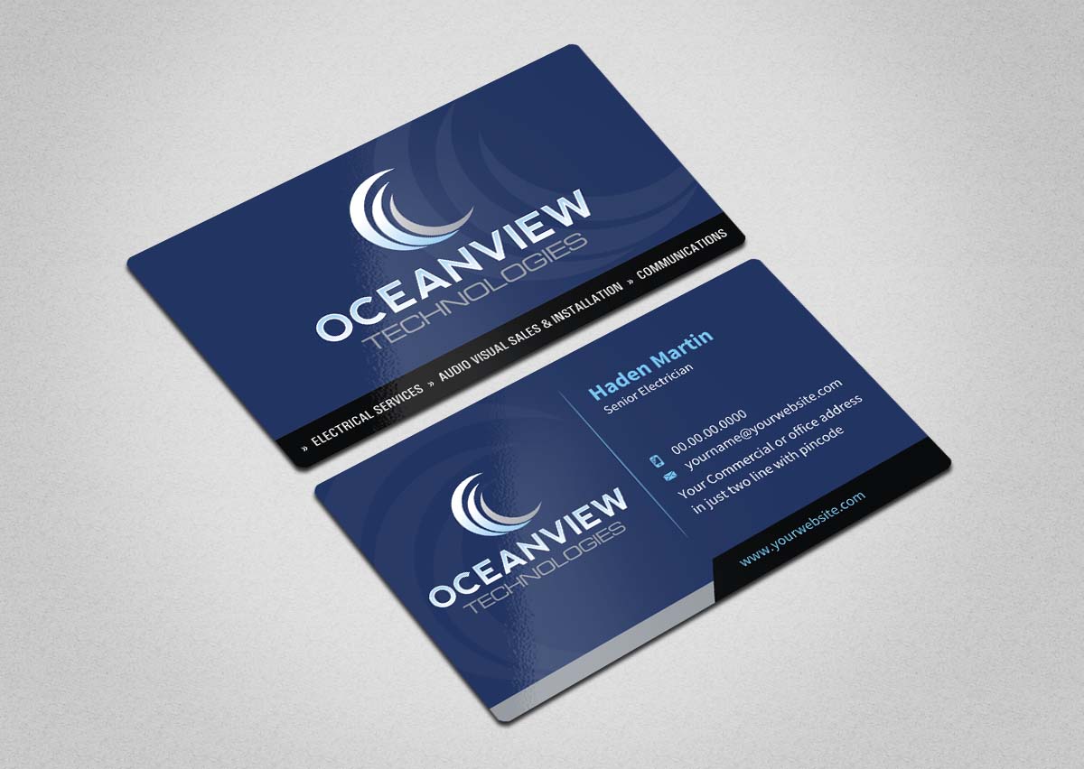 Business Card Design by INDIAN_Ashok for Oceanview Technologies | Design #6641393