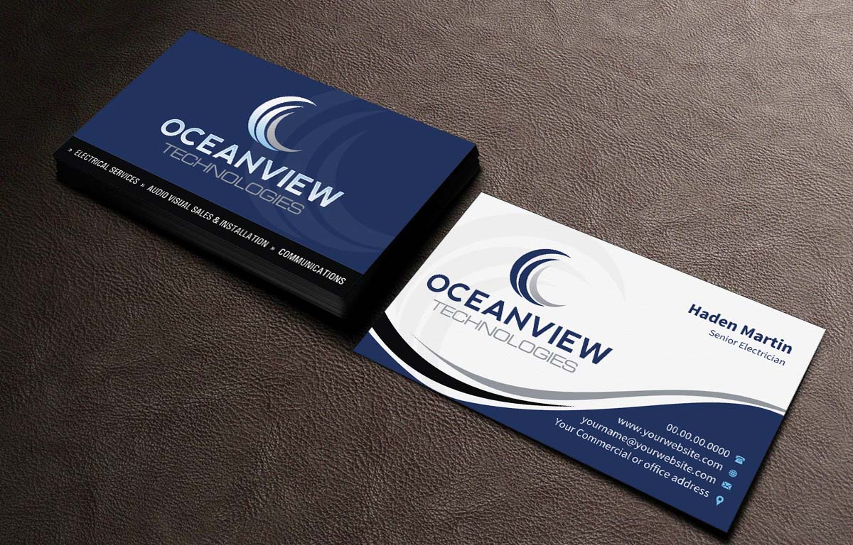 Business Card Design by INDIAN_Ashok for Oceanview Technologies | Design: #6641394