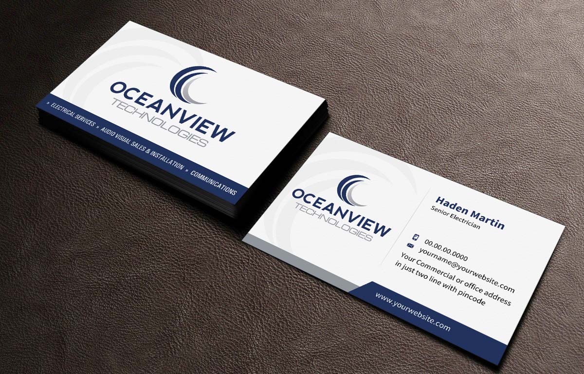 Visitenkarten-Design von INDIAN_Ashok für Oceanview Technologies | Design #6641395