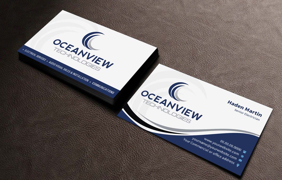 Business Card Design by INDIAN_Ashok for Oceanview Technologies | Design #6641407
