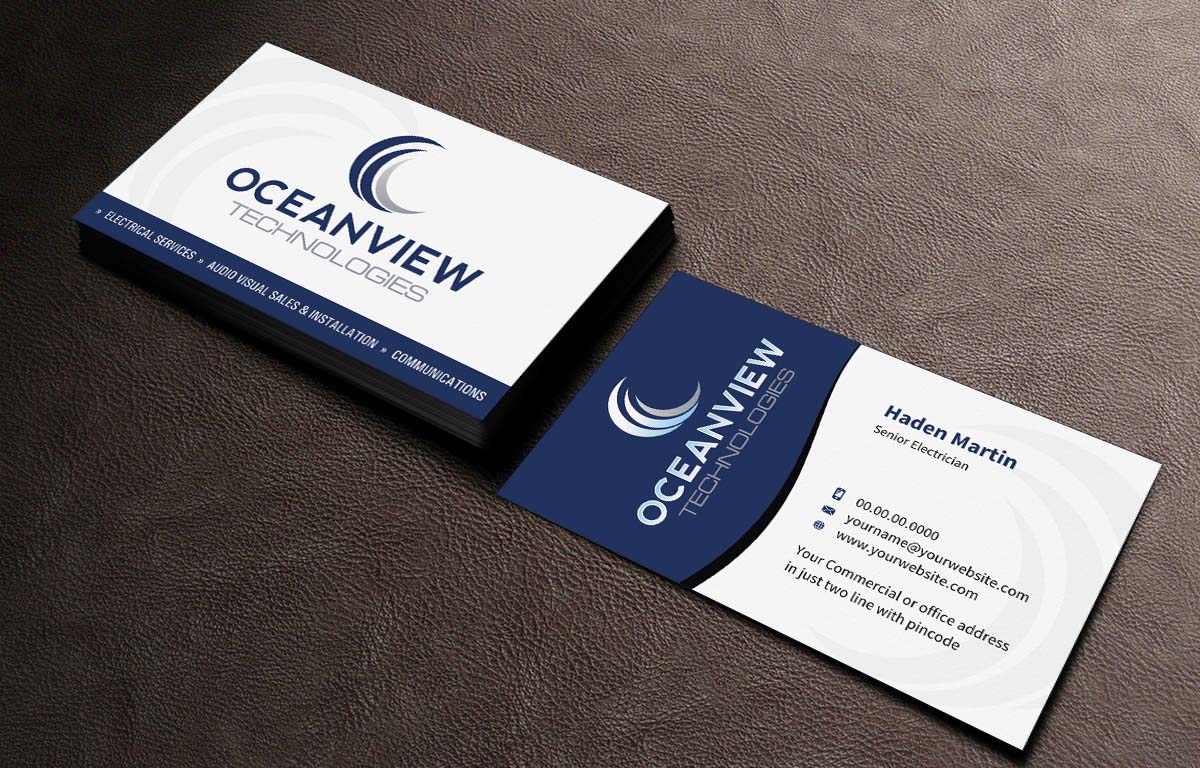 Business Card Design by INDIAN_Ashok for Oceanview Technologies | Design #6641413
