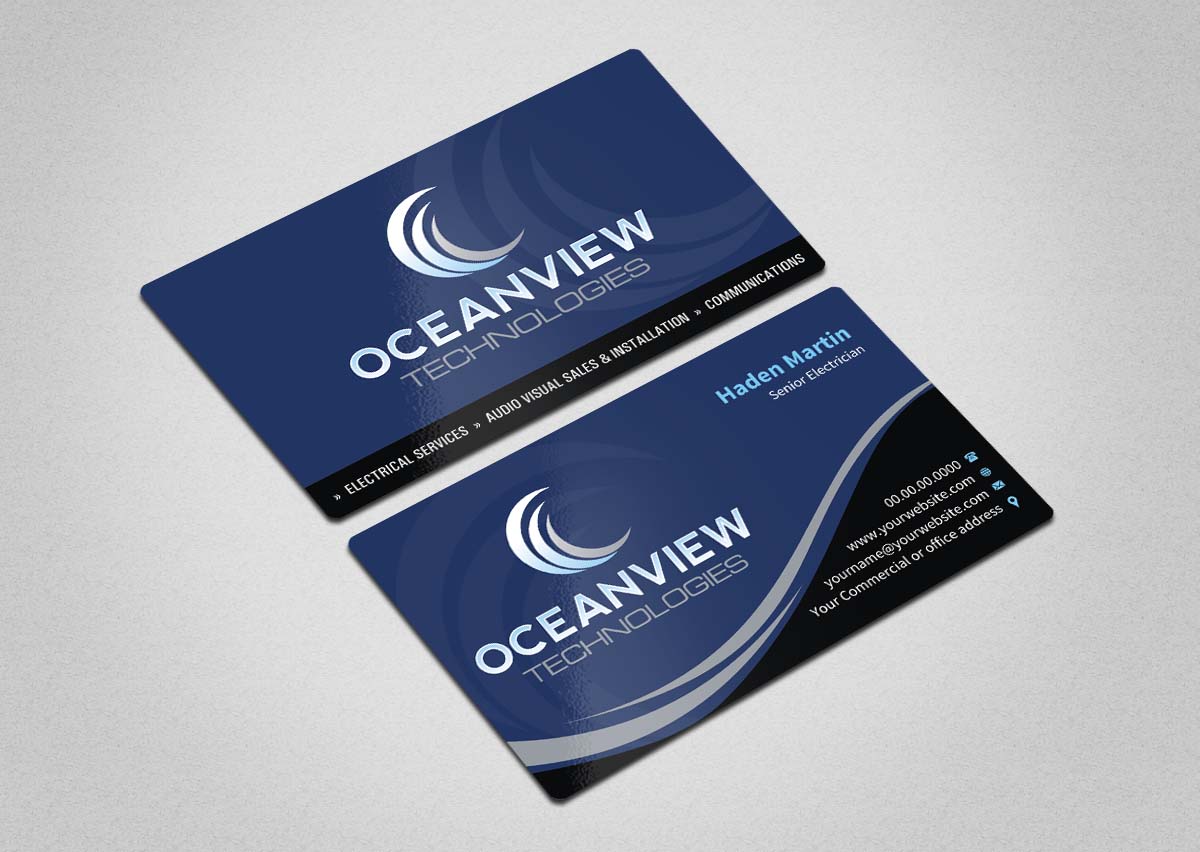 Business Card Design by INDIAN_Ashok for Oceanview Technologies | Design #6641416