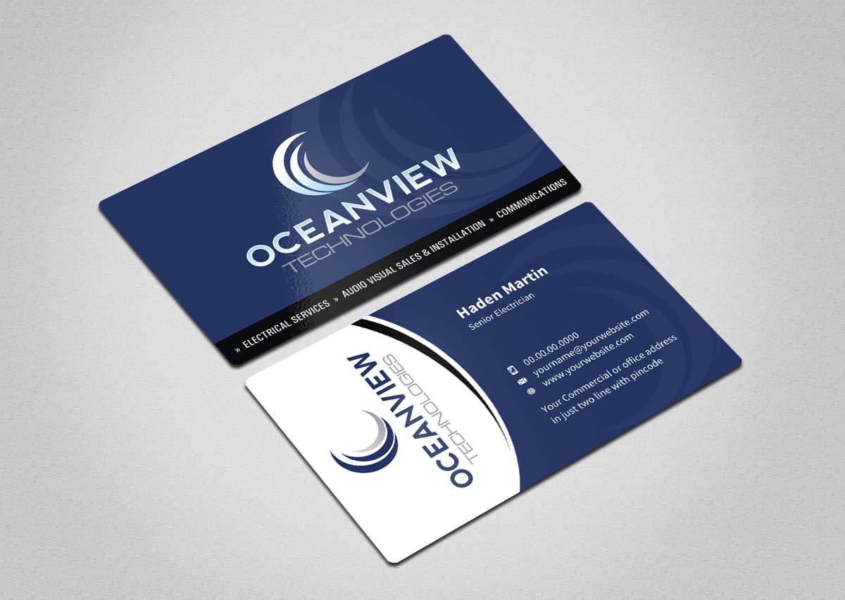 Business Card Design by INDIAN_Ashok for Oceanview Technologies | Design #6641419
