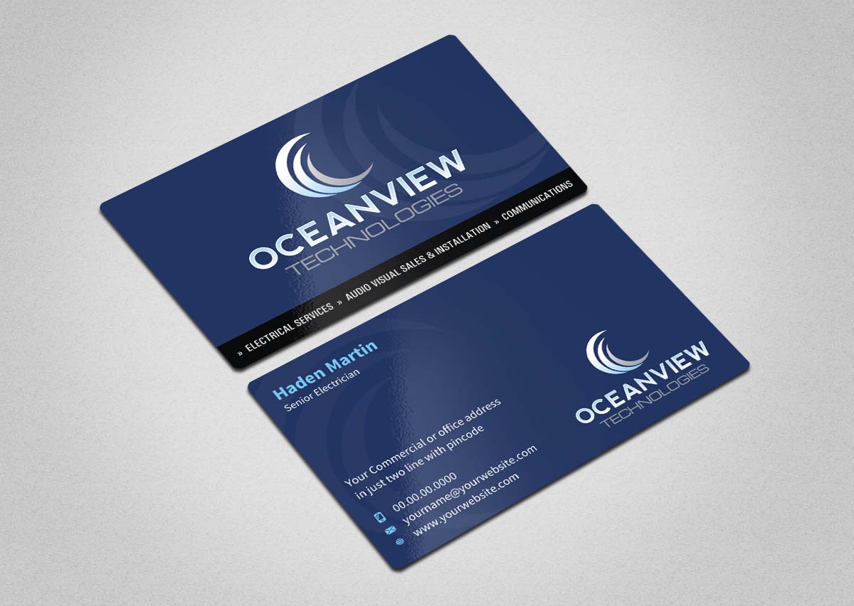 Business Card Design by INDIAN_Ashok for Oceanview Technologies | Design #6641429
