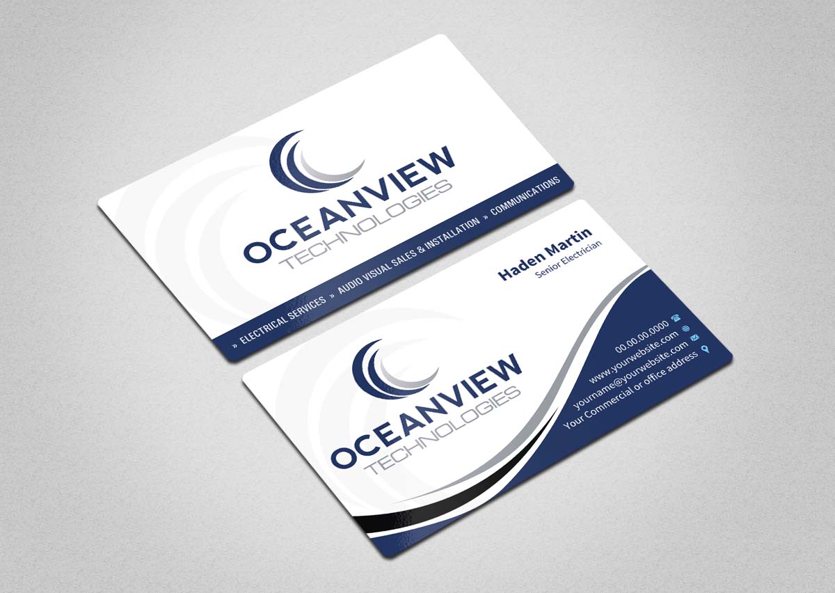 Business Card Design by INDIAN_Ashok for Oceanview Technologies | Design #6641438