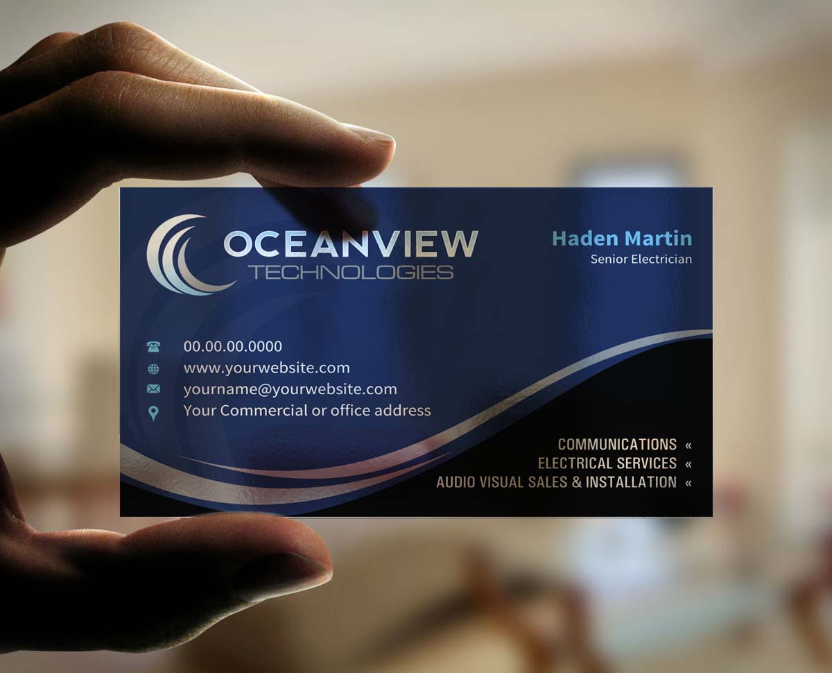 Business Card Design by INDIAN_Ashok for Oceanview Technologies | Design #6641440