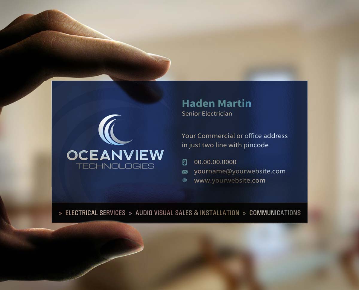 Business Card Design by INDIAN_Ashok for Oceanview Technologies | Design #6641445