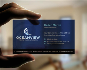 Business Card Design by INDIAN_Ashok for Oceanview Technologies | Design: #6641445