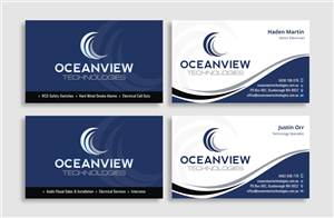 Business Card Design by INDIAN_Ashok for Oceanview Technologies | Design: #6657187