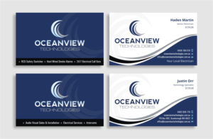 Business Card Design by INDIAN_Ashok for Oceanview Technologies | Design: #6666466