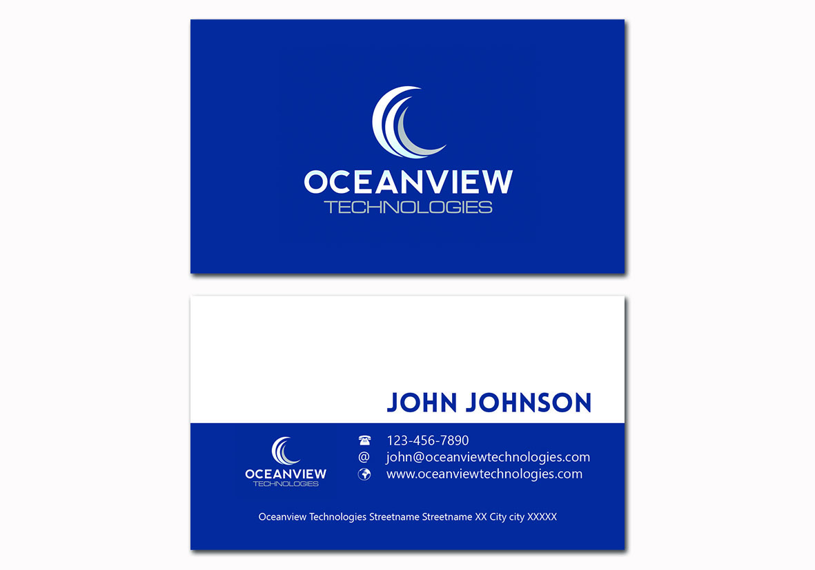 Business Card Design by Charlotta Helgesson for Oceanview Technologies | Design #6642246