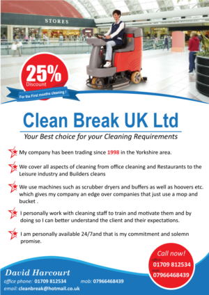Flyer Design by Parul for Clean Break UK | Design: #6721761