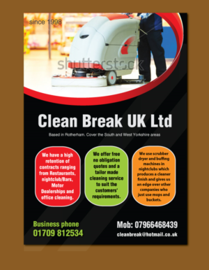 Flyer Design by meet007 for Clean Break UK | Design: #6760236