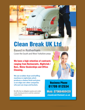 Flyer Design by meet007 for Clean Break UK | Design: #6761504