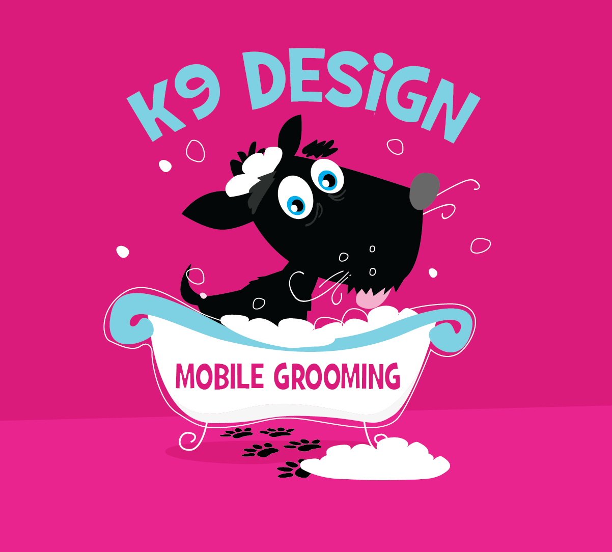 Logo Design by designedbykyle for K9 Design Mobile Grooming | Design #1731176