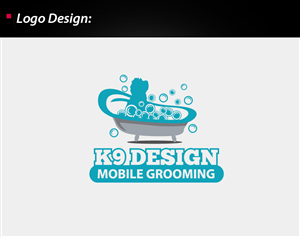 Logo Design by wolfgfxdesign for K9 Design Mobile Grooming | Design: #1763496