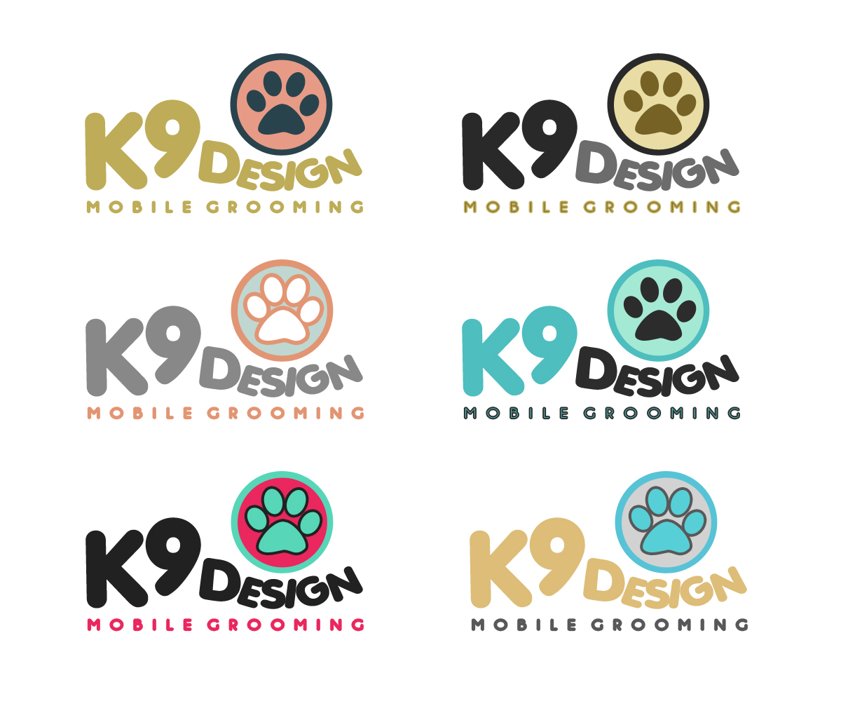 Logo Design by Lovely Claire for K9 Design Mobile Grooming | Design #1788110