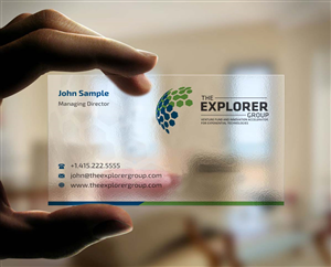 Business Card Design by INDIAN_Ashok for The Explorer Group | Design: #6650182
