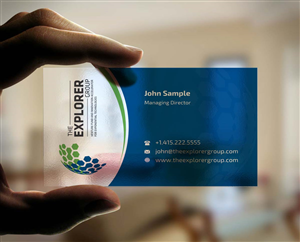 Business Card Design by INDIAN_Ashok for The Explorer Group | Design: #6650185