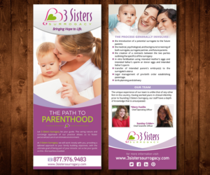 Flyer Design by Designers Hub for 3 Sisters Surrogacy | Design #6709041