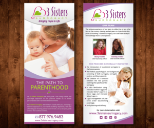 Flyer-Design von Designers Hub für 3 Sisters Surrogacy | Design: #6716871
