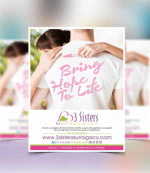 Flyer-Design von cb1318 für 3 Sisters Surrogacy | Design: #6722495