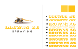 Logo Design by mosu for DM Browns Spraying Service | Design: #6841192