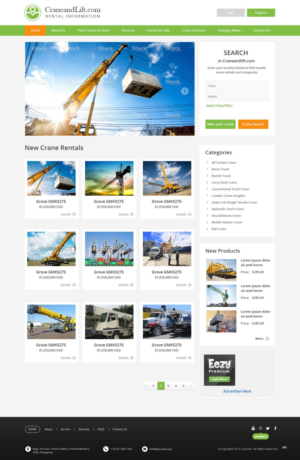 Web-Design von pb für CraneandLift.com | Design: #6668957