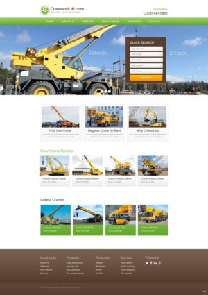 Web-Design von pb für CraneandLift.com | Design: #6669199