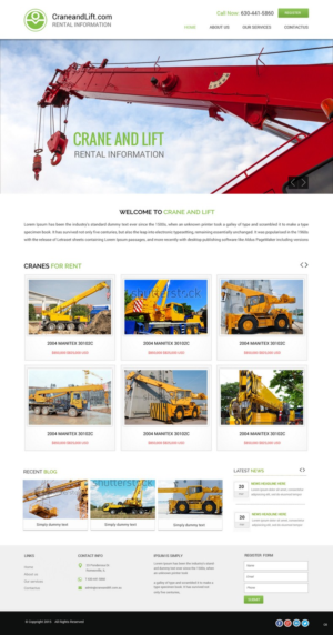 Web-Design von pb für CraneandLift.com | Design: #6677153