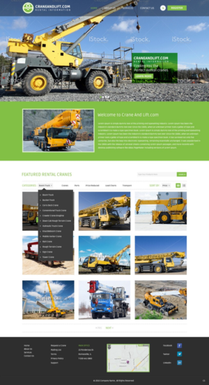 Web-Design von pb für CraneandLift.com | Design: #6698508