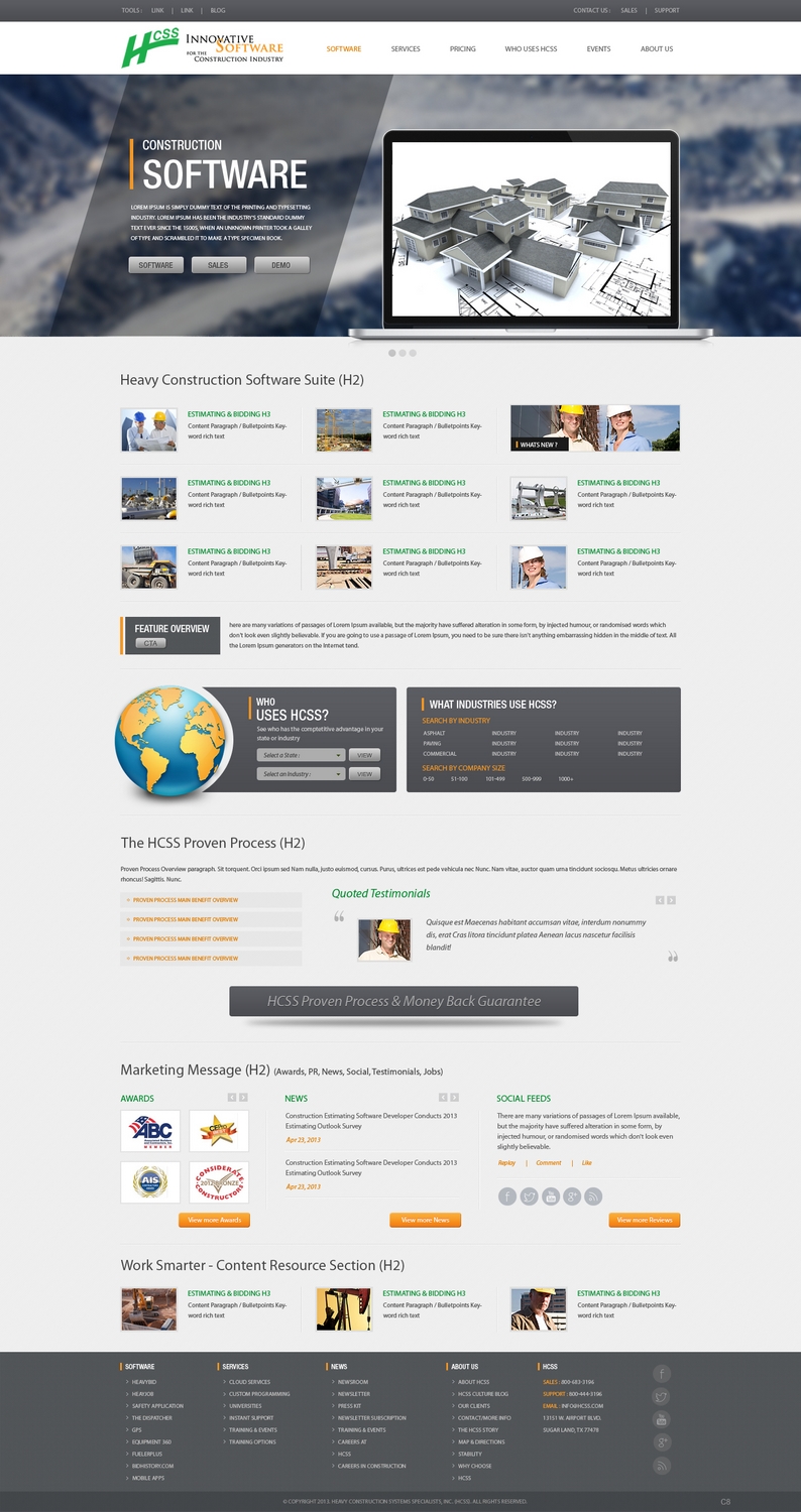 Web Design by pb for HCSS | Design #1758459