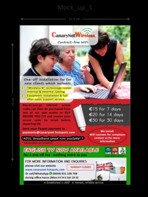 Diseño de Anuncio de Prensa por Chinmayees para Canarynet Wireless | Diseño #6694745
