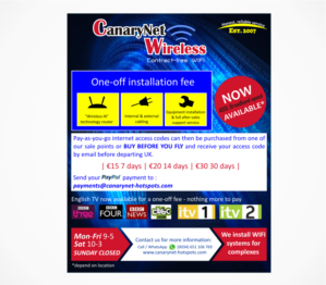 Newspaper Ad Design by sanjaya for Canarynet Wireless | Design: #6693805