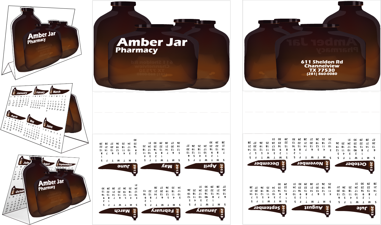 Design de Carte de Visite par Marcos D'Elia pour Amber Jar Pharmacy | Design #1765453