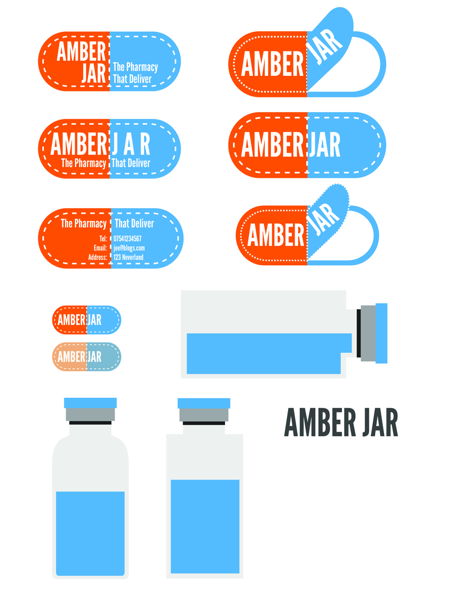 Business Card Design by GETOFFSCOTT3 for Amber Jar Pharmacy | Design #1821116