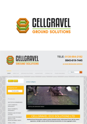 Logo Design by The Marble Peach for CELLGRAVEL | Design: #6734894