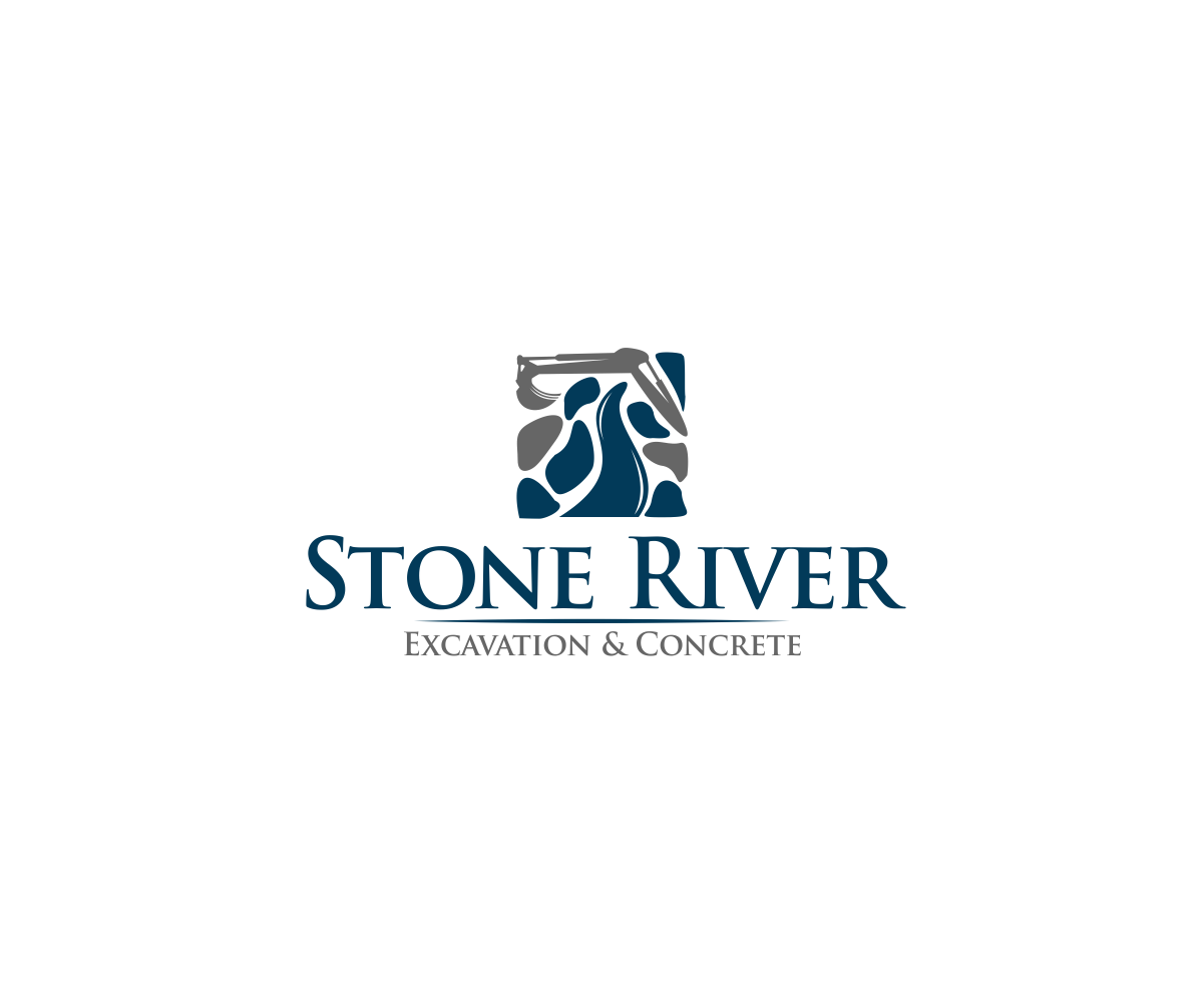 Logo Design by .Ashu. for Stone River Excavation & Concrete | Design #6657254