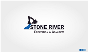 Logo-Design von GeorgeLogoDesign für Stone River Excavation & Concrete | Design: #6659160