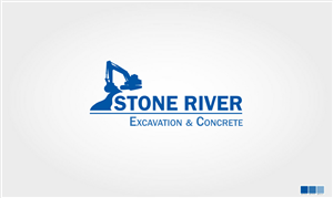 Logo-Design von GeorgeLogoDesign für Stone River Excavation & Concrete | Design: #6659212
