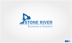 Logo-Design von GeorgeLogoDesign für Stone River Excavation & Concrete | Design: #6659219