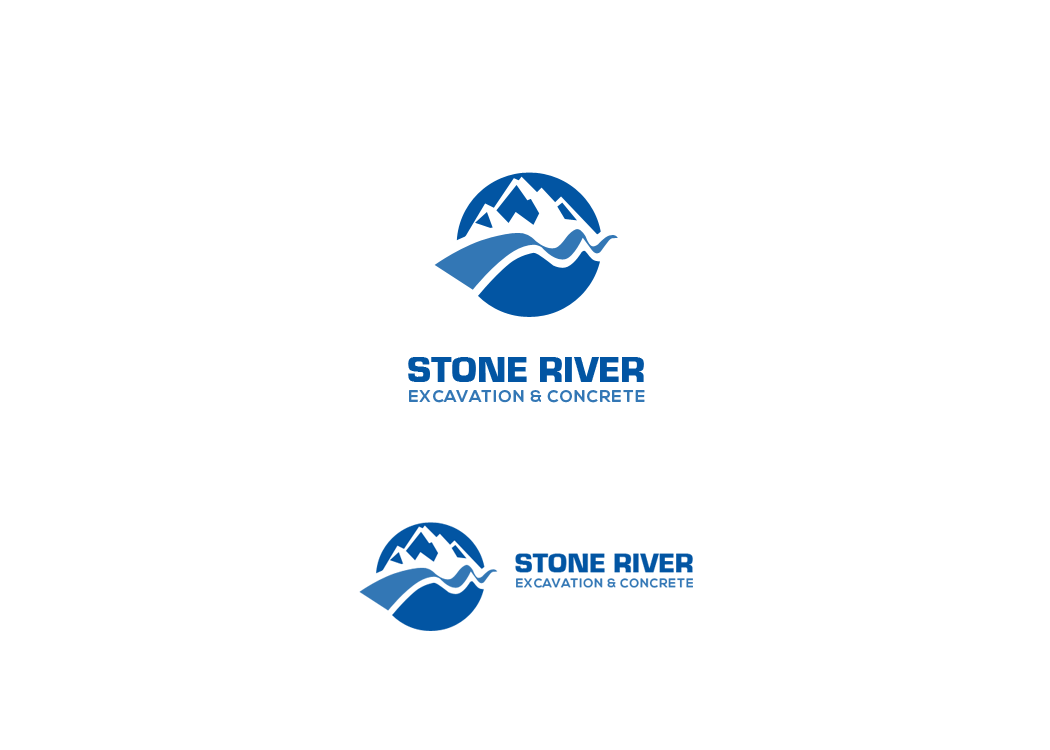 Logo Design by artofni16 for Stone River Excavation & Concrete | Design #6656745