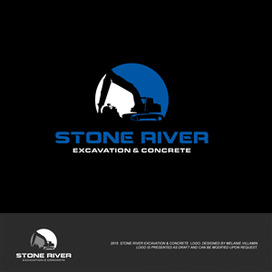 Logo-Design von mvillamin für Stone River Excavation & Concrete | Design: #6661302