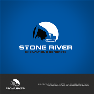 Logo-Design von mvillamin für Stone River Excavation & Concrete | Design: #6661305