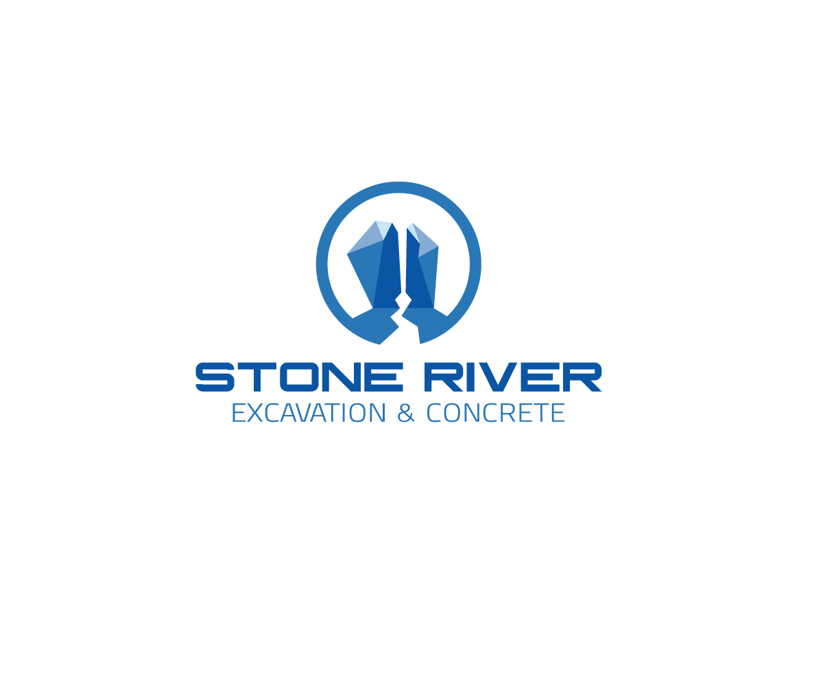 Logo Design by logomaniac for Stone River Excavation & Concrete | Design #6654980