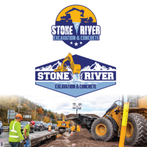 Diseño de Logo por inkhouse para Stone River Excavation & Concrete | Diseño #6683012