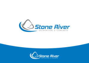 Logo-Design von Mosoti für Stone River Excavation & Concrete | Design: #6684856