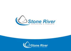 Diseño de Logo por Mosoti para Stone River Excavation & Concrete | Diseño #6684878